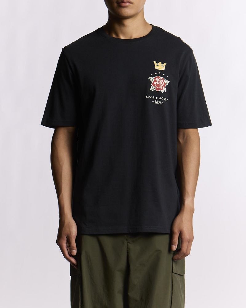 Men's Rose And Crown Graphic T-shirt