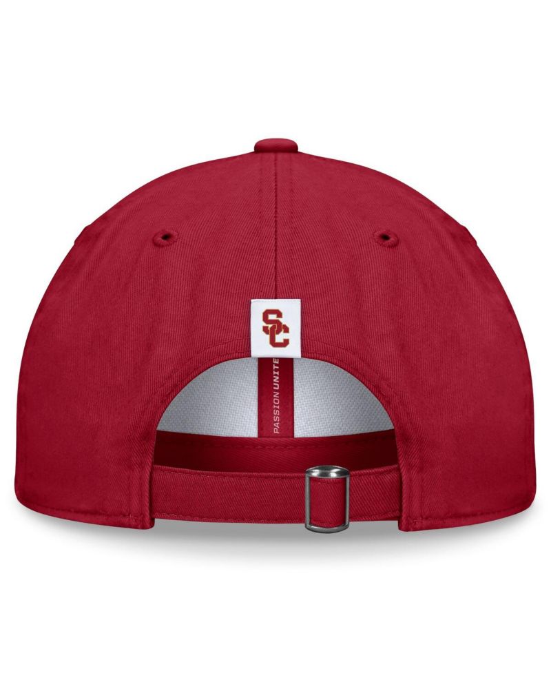 Men's White/Cardinal USC Trojans Heritage Weston Adjustable Hat