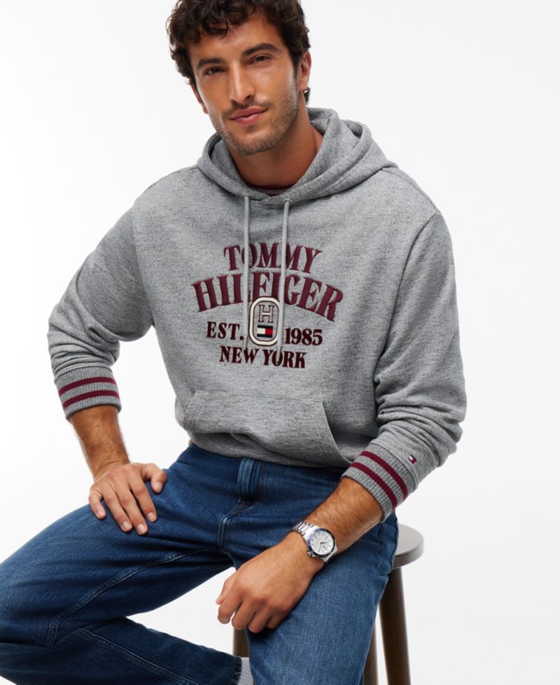 Men's Varsity Embroidered Regular-Fit Hoodie