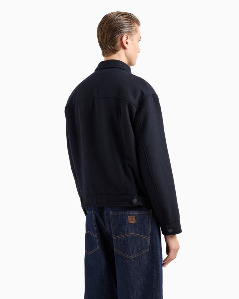 Men's Wool-Blend Shirt Jacket