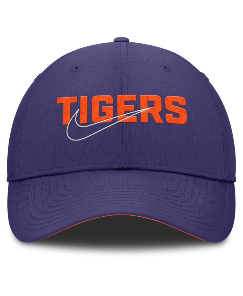 Men's Purple Clemson Tigers Club Prep Performance Adjustable Hat