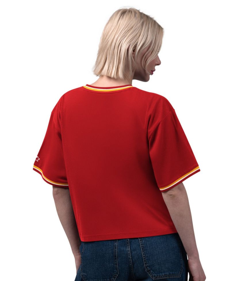 Women's Kansas City Chiefs Ace Cropped-Oversized T-Shirt