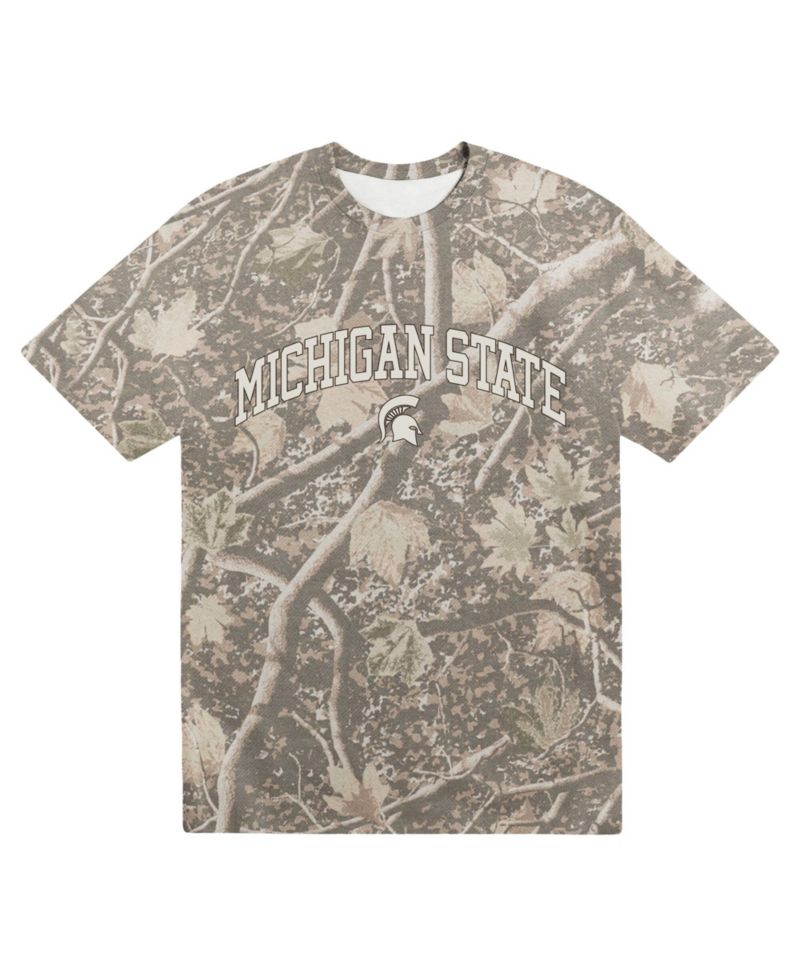 Men's Camo Michigan State Spartans Back Bay Heavyweight T-Shirt