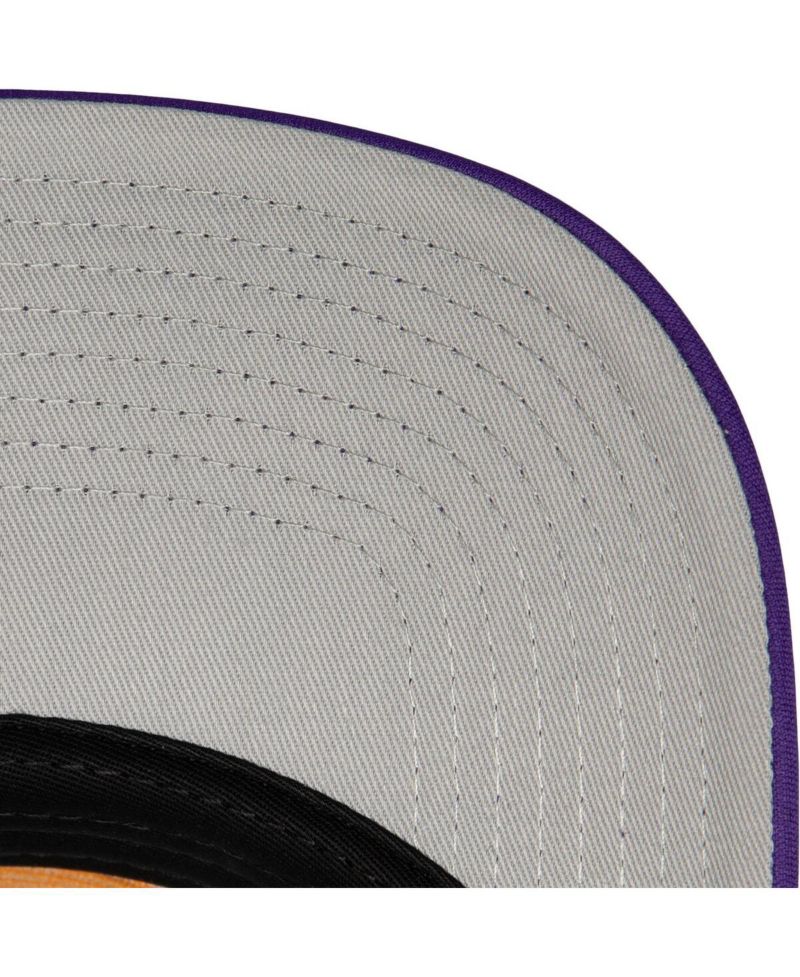 Men's White Phoenix Suns Hardwood Classics Blocker Foam Front Trucker Snapback Hat