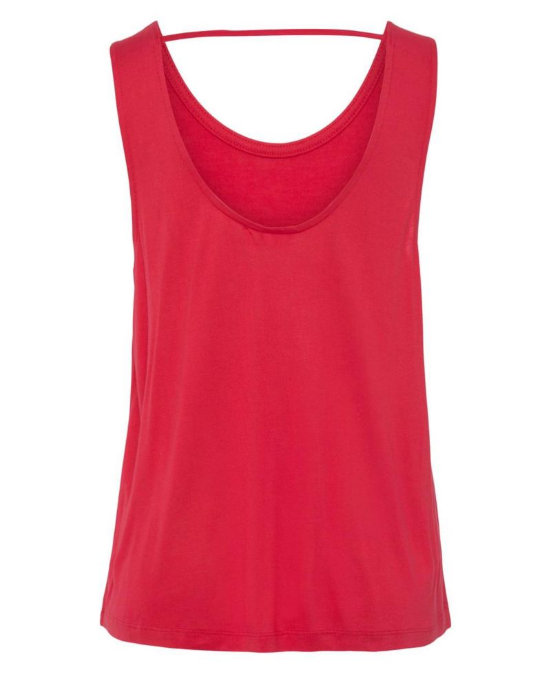 Women's Viscose Graphic Print American Flag Tank Cutout Sleeveless Top