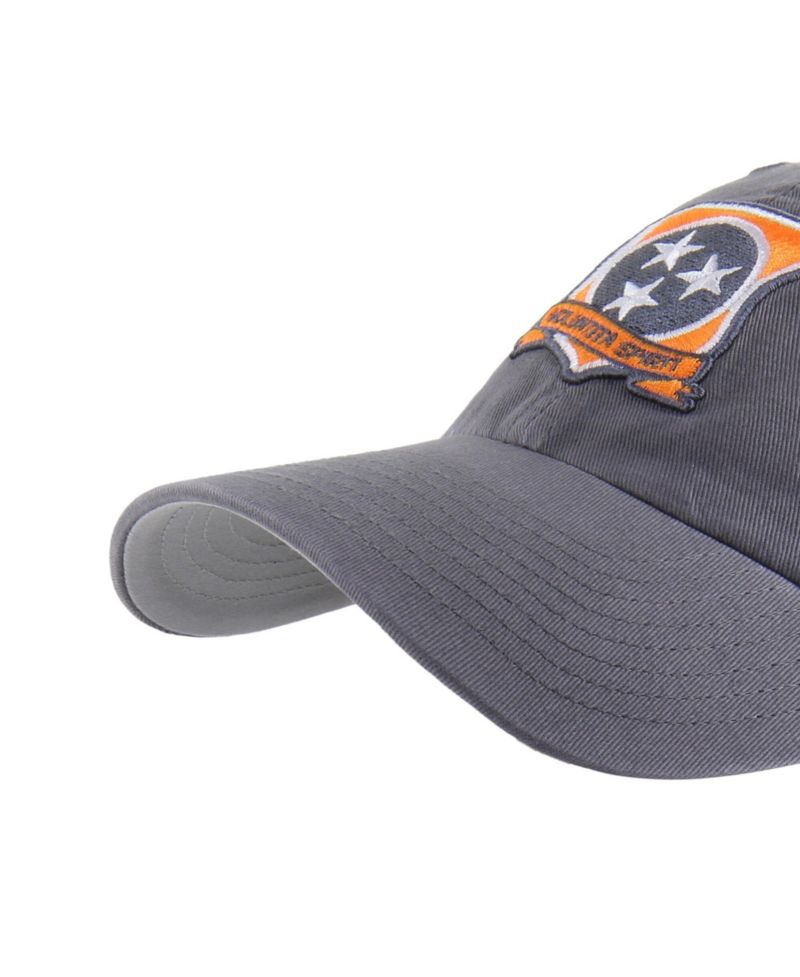Men's Anthracite Tennessee Volunteers Smokey Grey Ballpark Clean Up Adjustable Hat