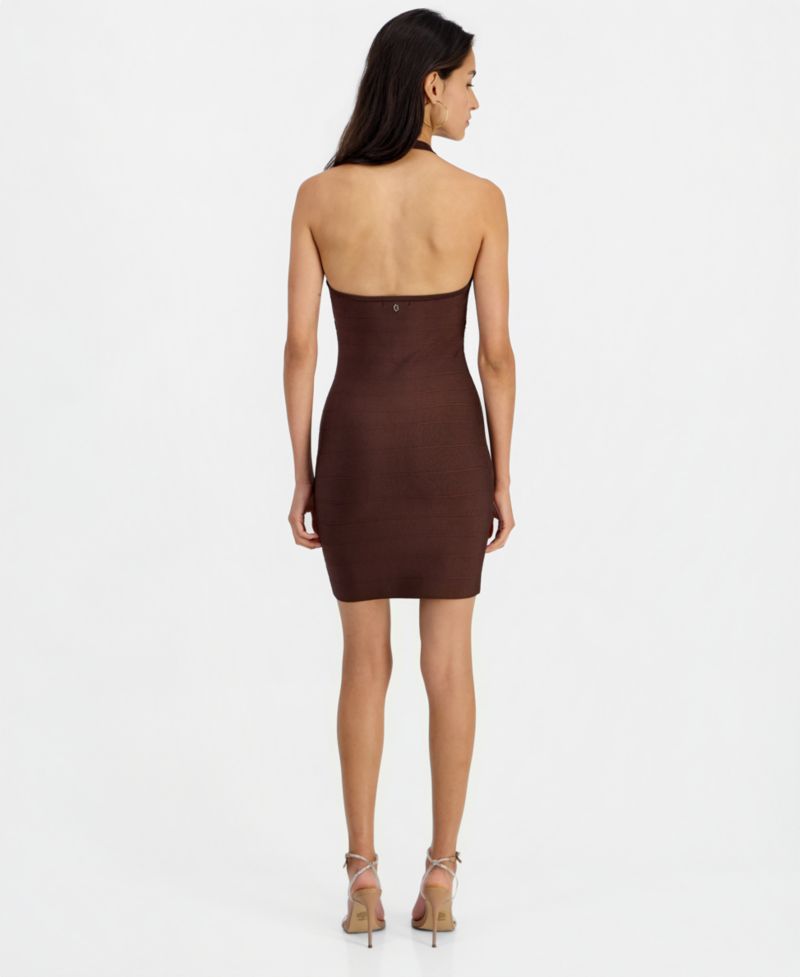 Women's Alexis Halter Bandage Mini Dress