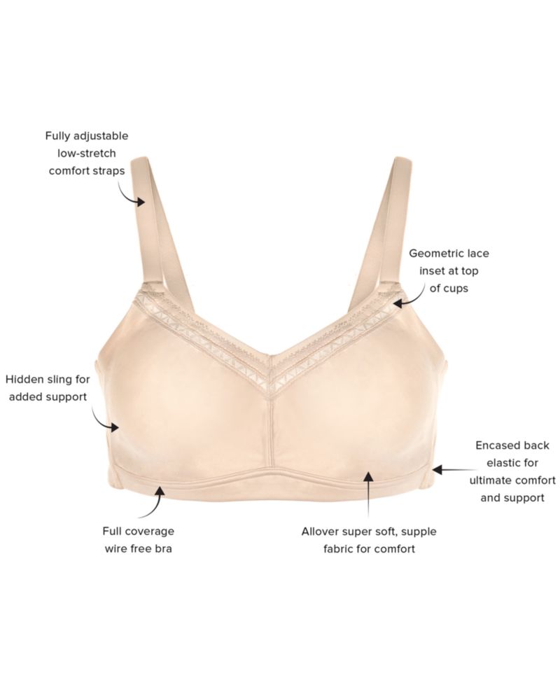 Women's Perfect Primer Wire Free Bra 852313, Up To DDD Cup