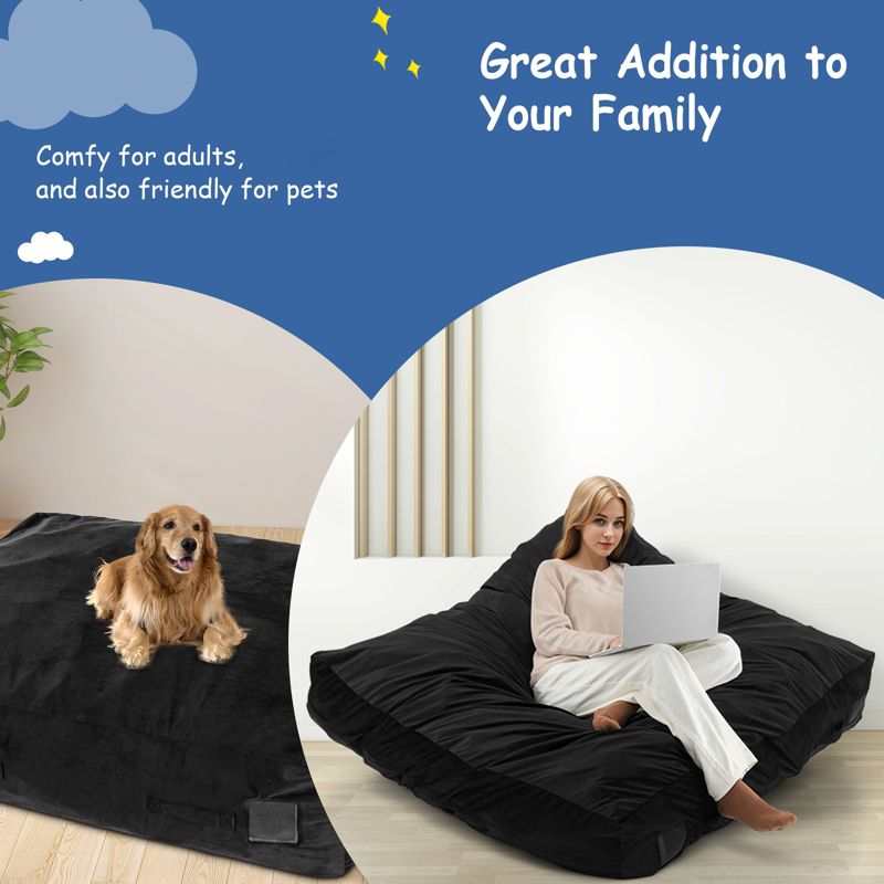 47" x 35.5" Crash Pad Sensory Mat with Foam Blocks and Washable