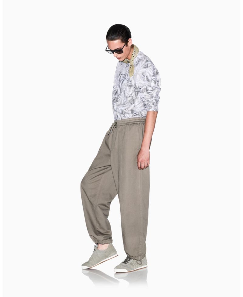 Men's IBIZA X Cotton Twill Pleat Trouser