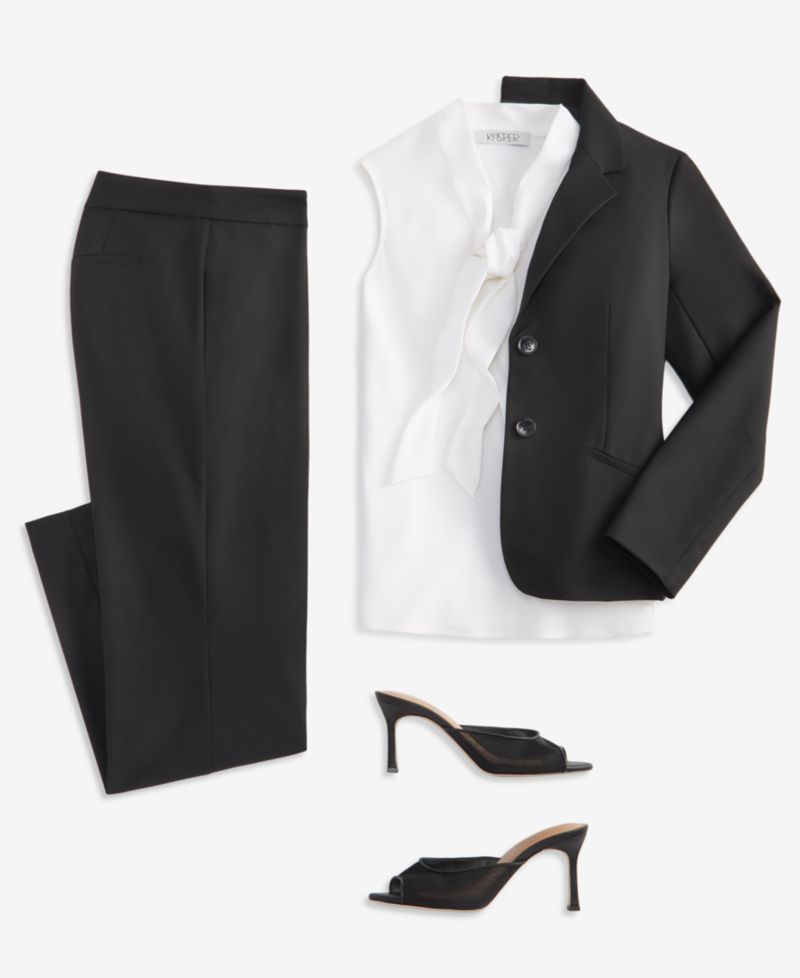 Women's Machine Washable Two-Button Blazer, Regular & Petite