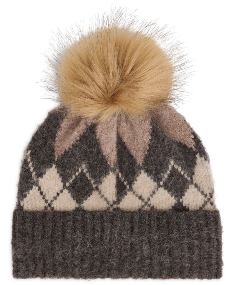 Women's Argyle Fair Isle Pattern Beanie