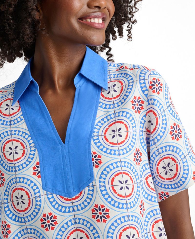 Women's Linen Blend Paola Tunic Dress
