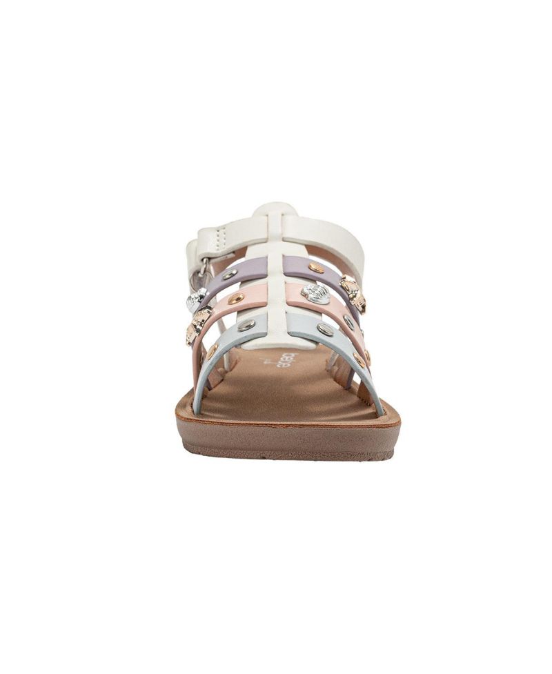 Big Girls Girl's Fashion Sandals – Dressy Shoes with Decorative Metal Charms