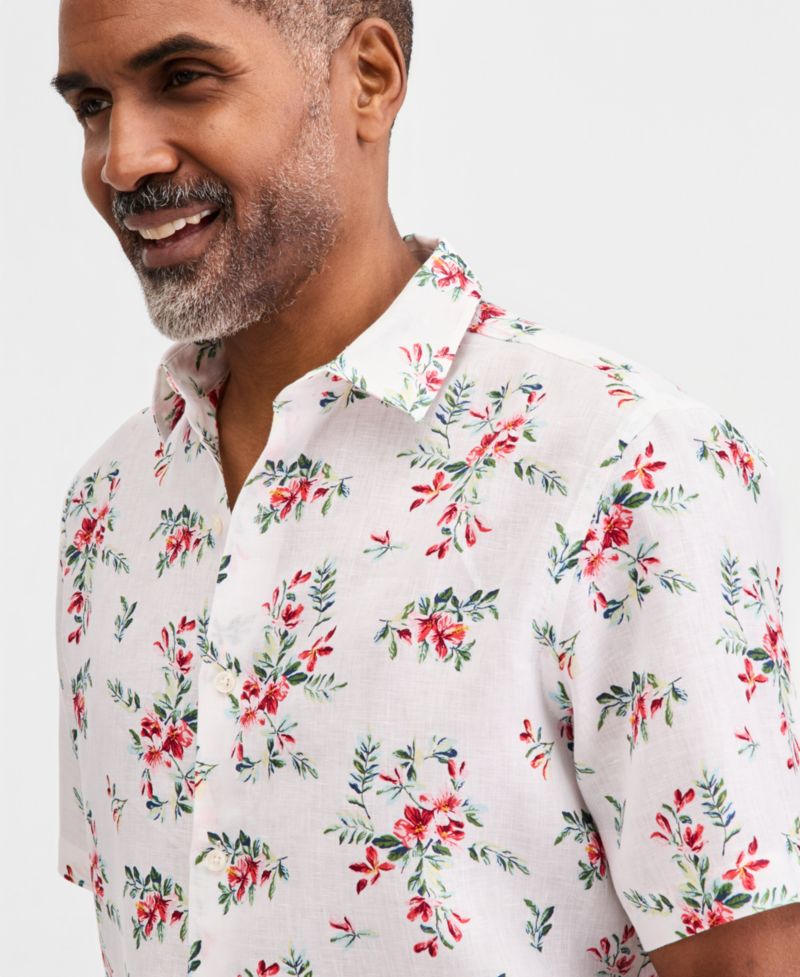 Men's Short-Sleeve Linen Shirt