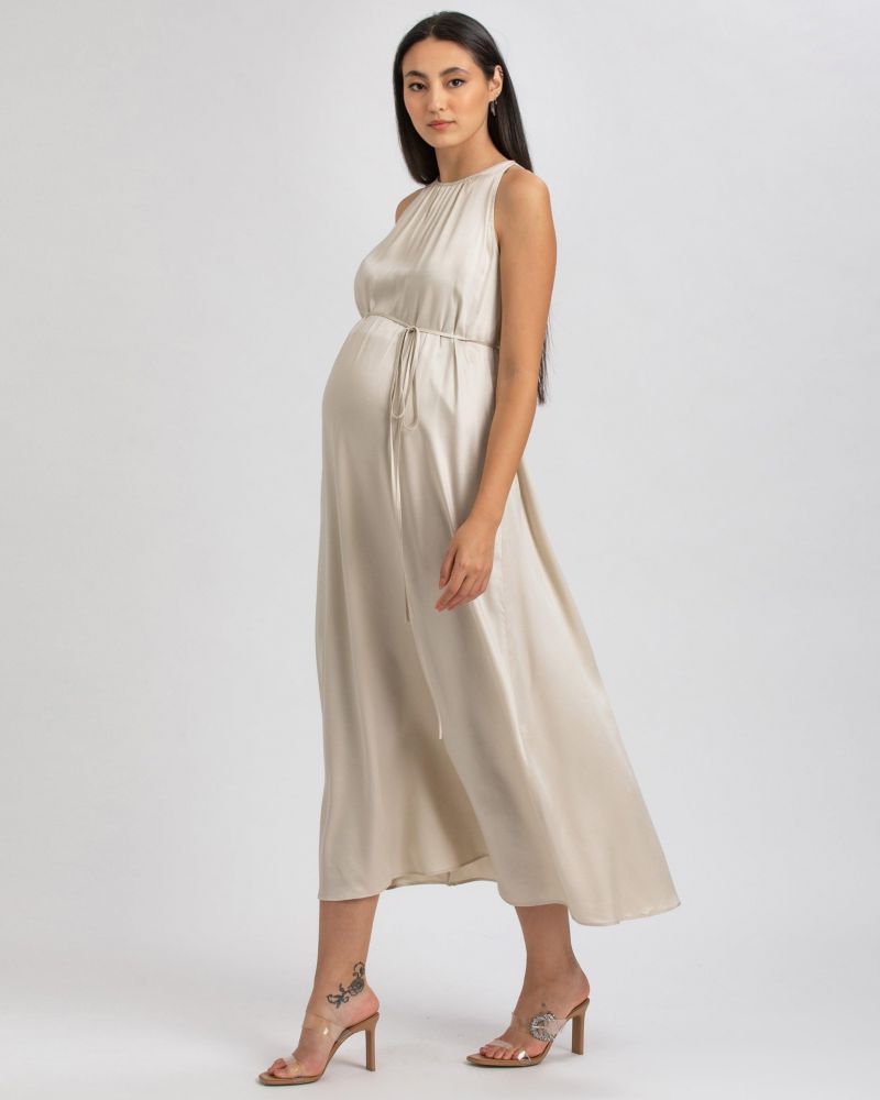 Women's PIETRO BRUNELLI Clarissa Sleeveless Satin Dress