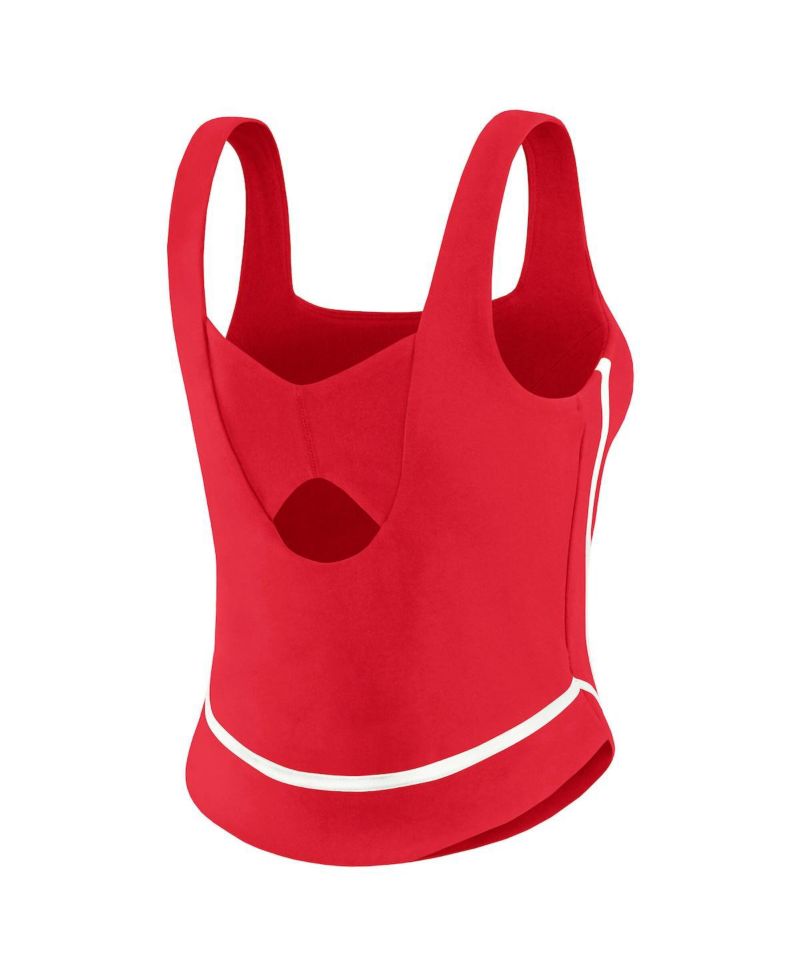 Women's Red Philadelphia Phillies Square Neck Tank Top