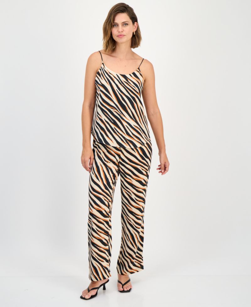 Scoop-Neck Camisole & Wide-Leg Pants