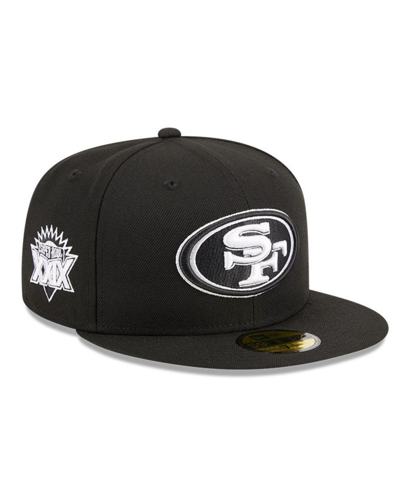 Men's Black San Francisco 49ers Main Patch 59FIFTY Fitted Hat