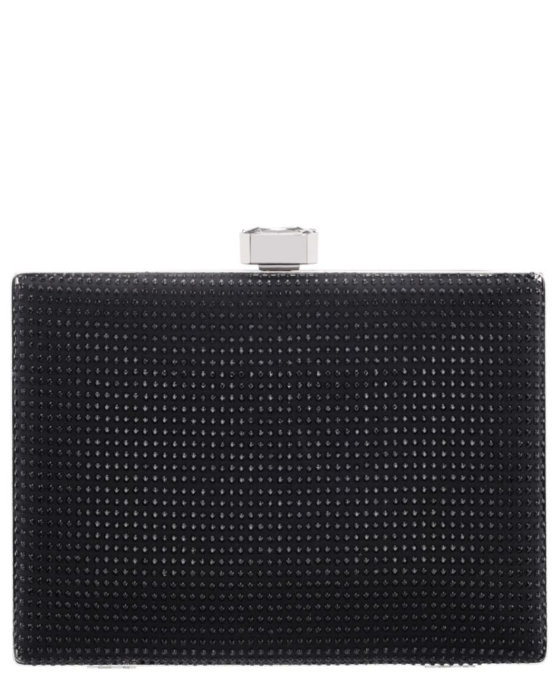Crystal Minaudiere Lift Lock Clutch