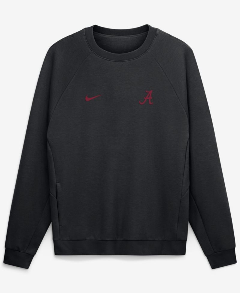 Men's Black Alabama Crimson Tide Premium Performance Raglan Dri-FIT Sweatshirt