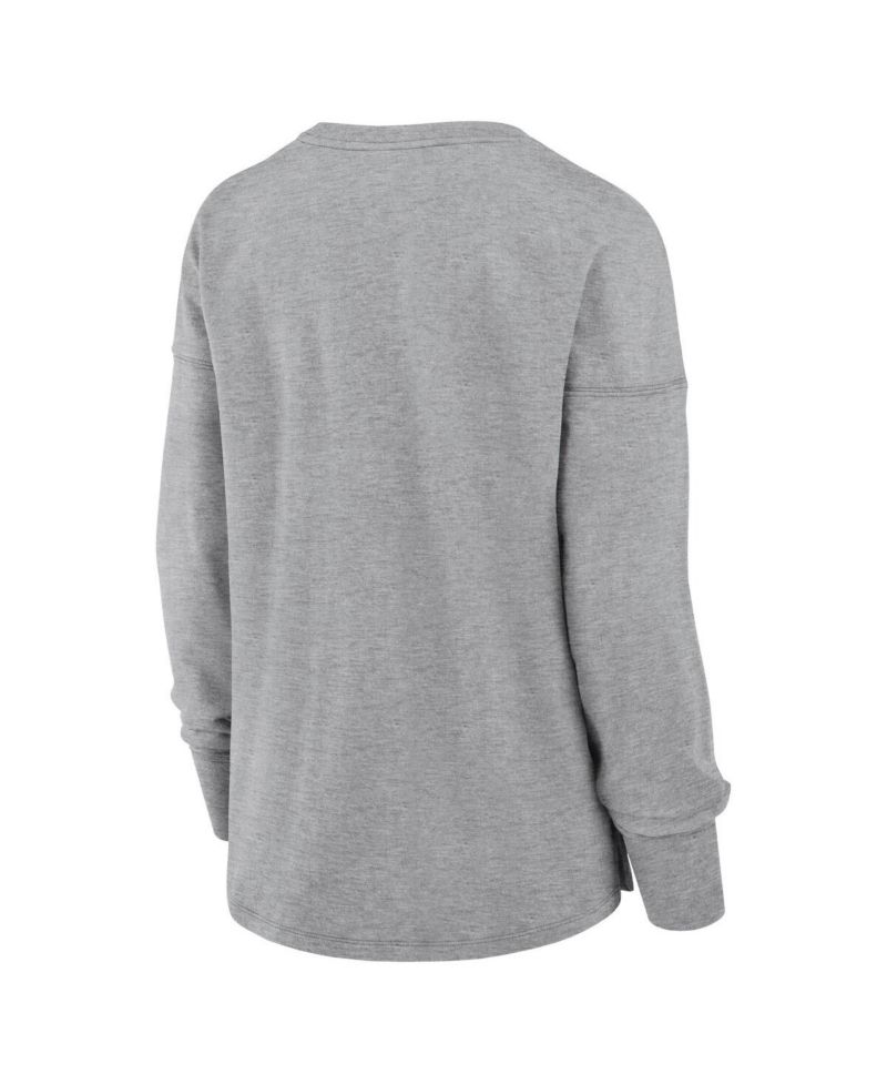 Women's Heather Gray Dallas Cowboys Hometown Legacy Long Sleeve T-Shirt