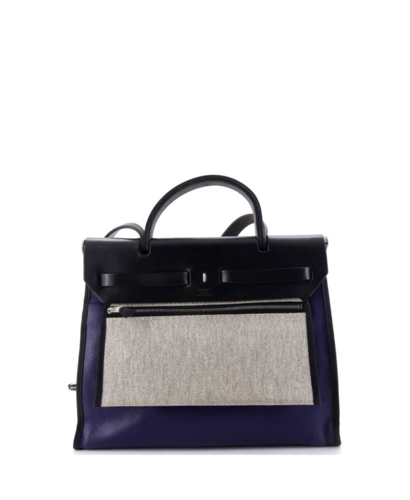 31 Herbag Zip Berline Vache Canvas and Leather