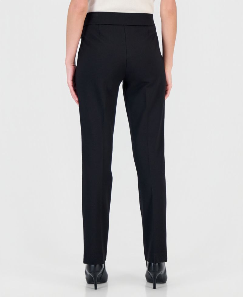 Petite Bootcut Zip-Pocket Pull-On Pants