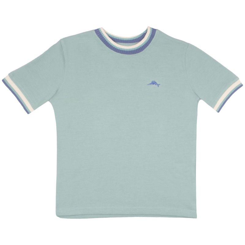 Boys 3 Piece Crewneck Ringer Stylish T-Shirt Set