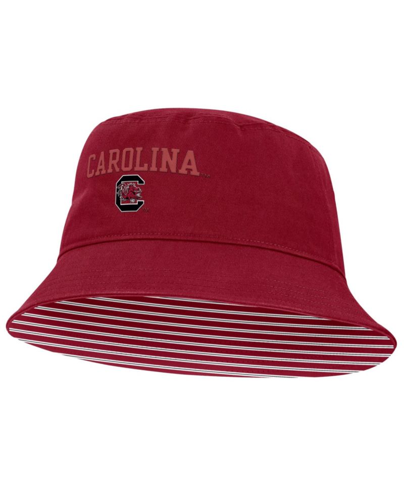 Men's Garnet South Carolina Gamecocks Apex Striped Bucket Hat