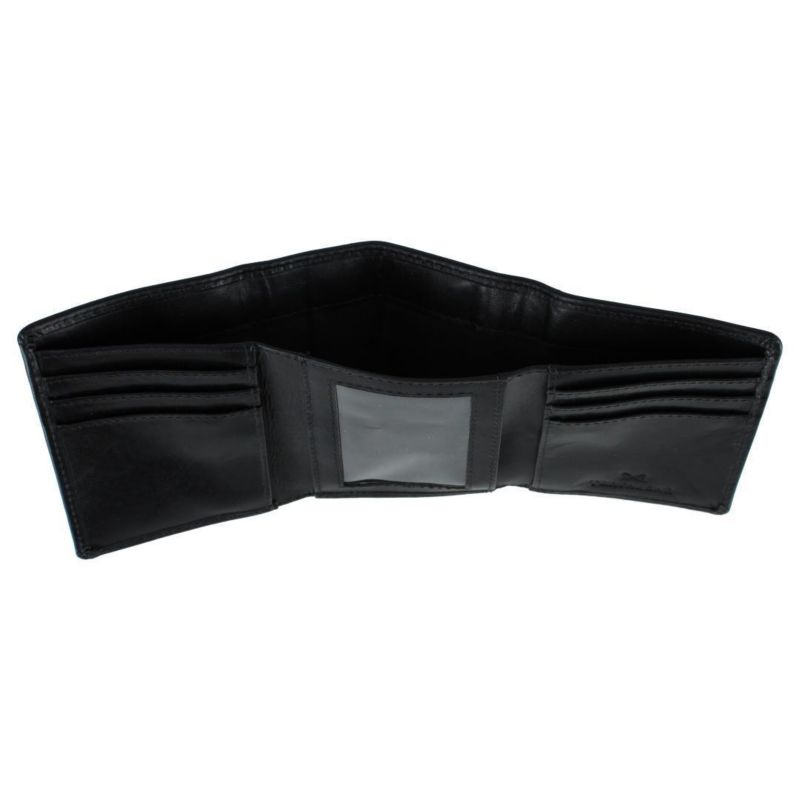 Men's Tennyson Tri-Fold Genuine Leather Wallet with ID Window