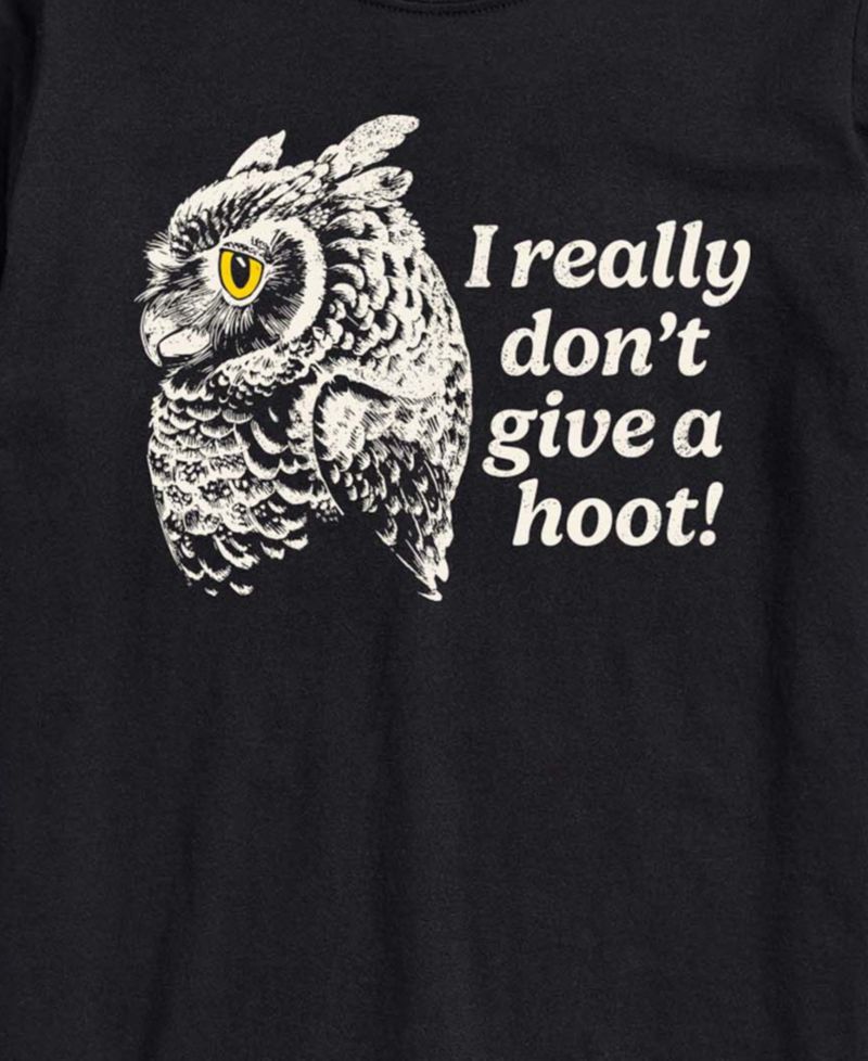 Men's Don't Give Hoot Owl Short-Sleeve Graphic T-Shirt