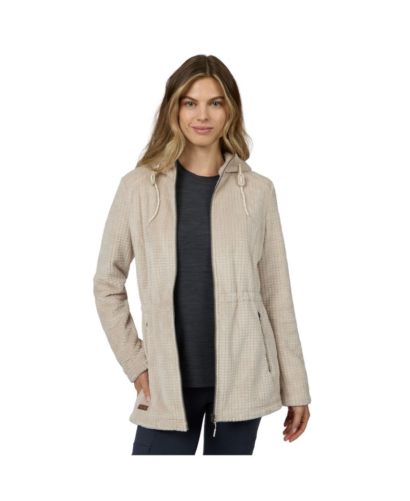 Women's Grid Butter Pile Anorak Jacket