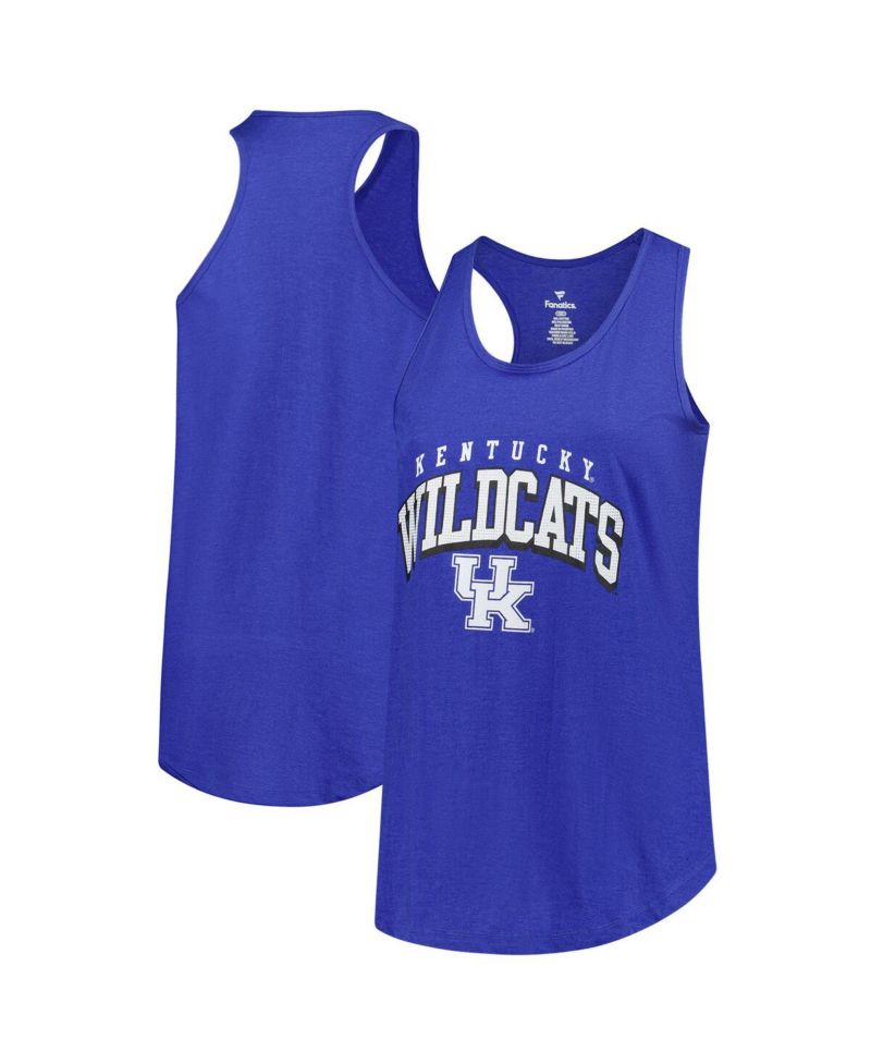 Women's Royal Kentucky Wildcats Plus Size Arch Tank Top