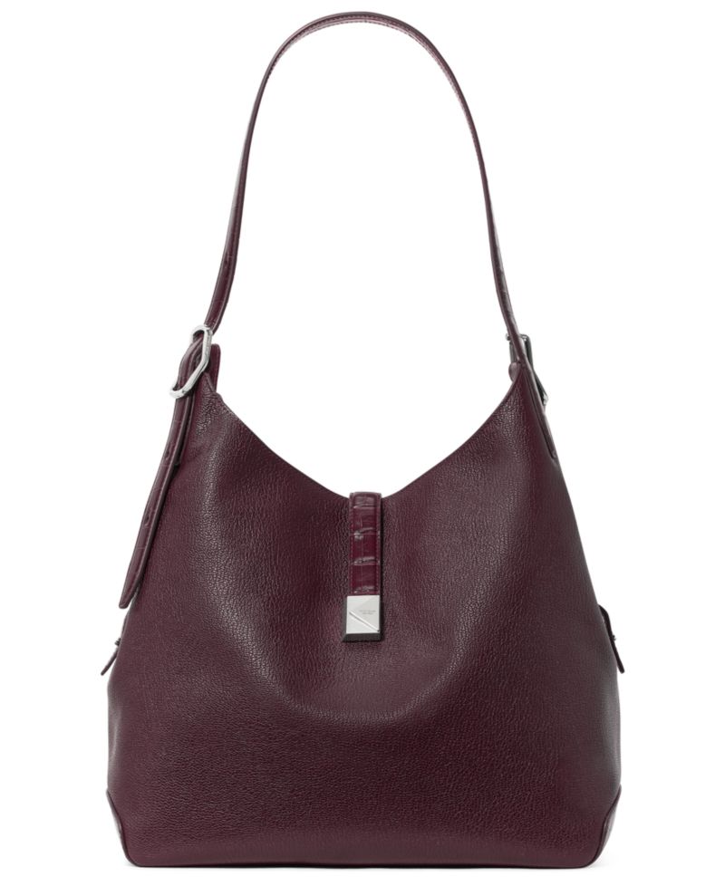 Deco Leather Medium Shoulder Bag