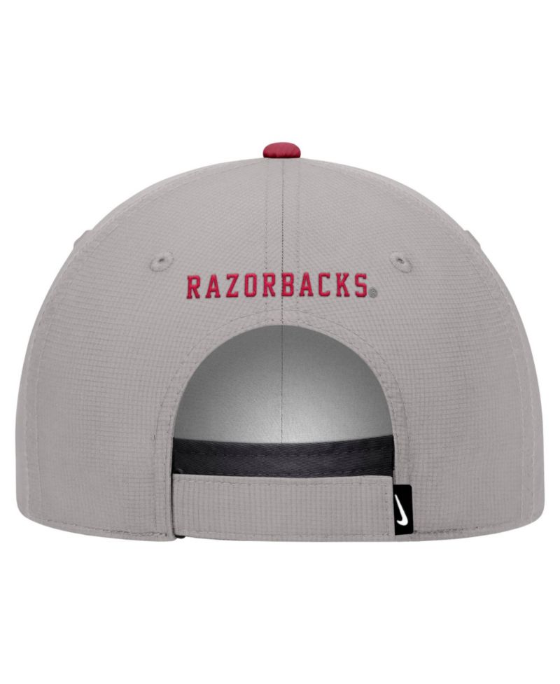 Men's Gray Arkansas Razorbacks Ripstop Dri-FIT Adjustable Hat