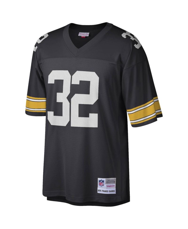 Men's Franco Harris Black Pittsburgh Steelers Legacy Replica Jersey