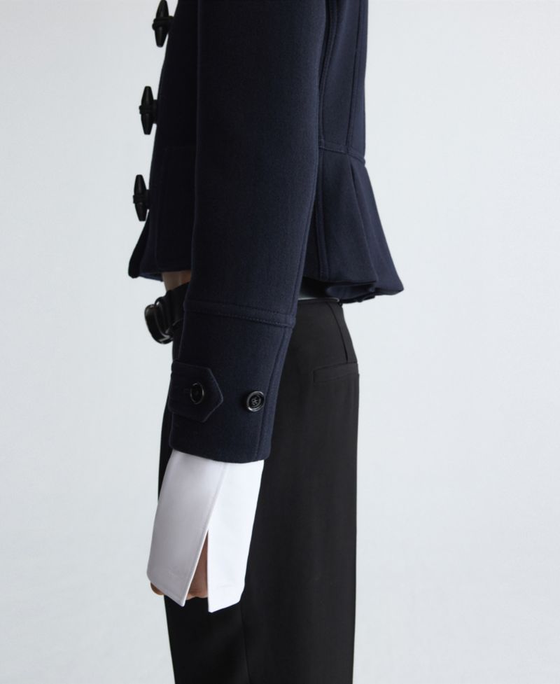 Women's Selection Wool-Blend Cropped Toggle Coat