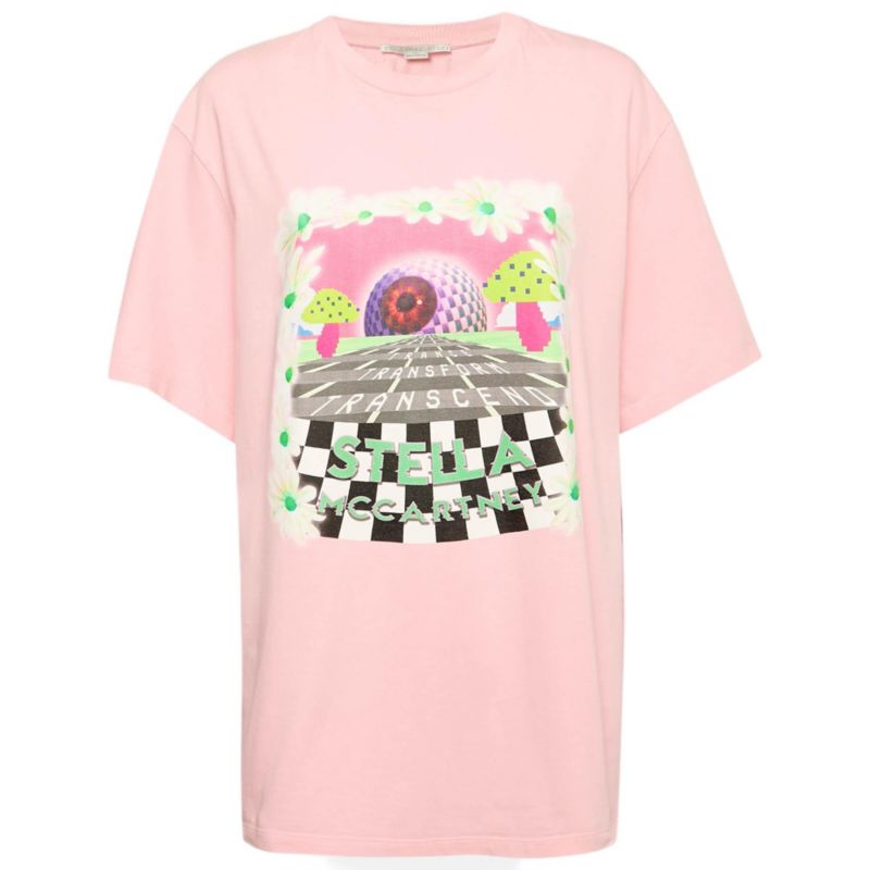 Women's Printed Cotton Day Tripper Oversized T-Shirt
