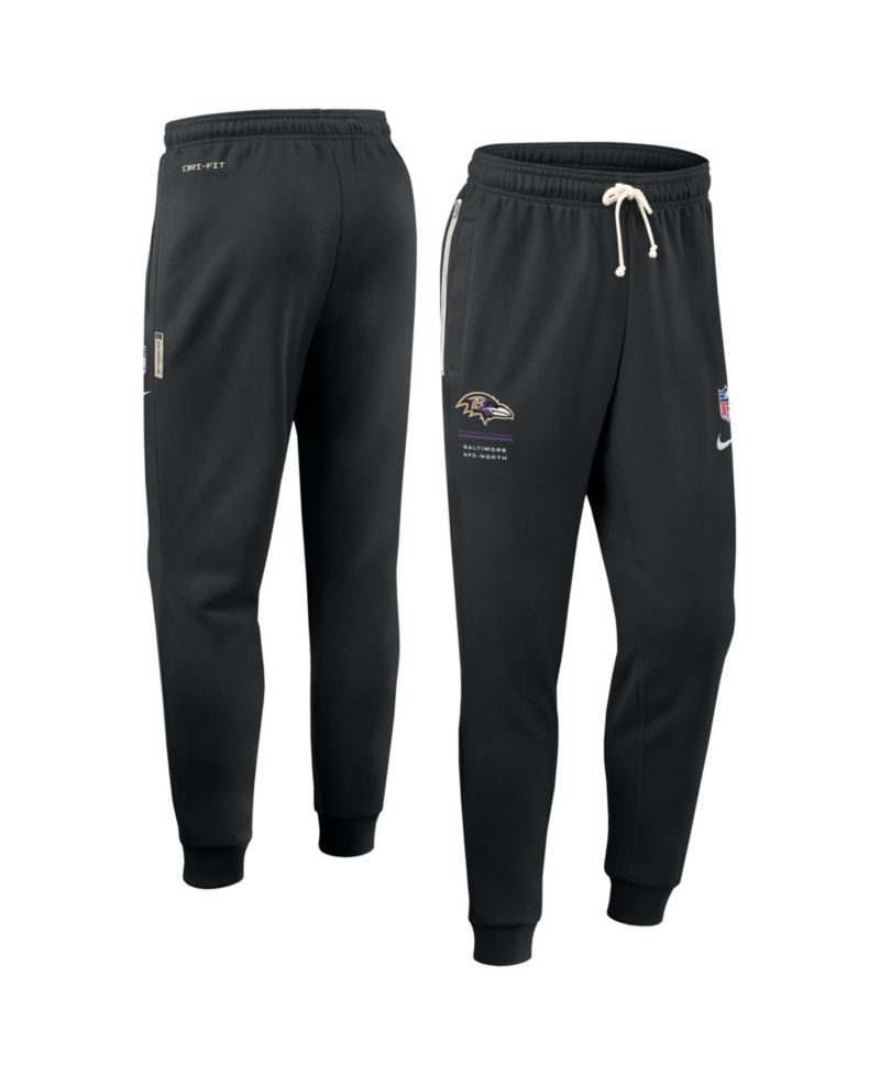 Men's Black Baltimore Ravens Sideline Standard Issue Dri-FIT Taper Pants