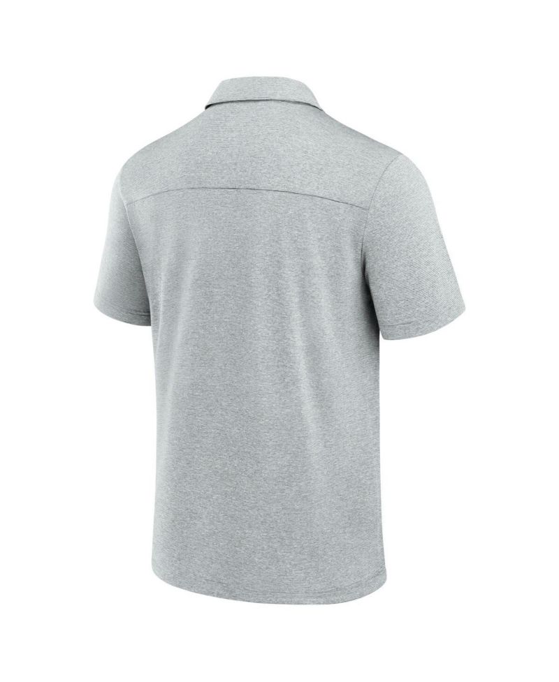 Men's Gray Detroit Lions Front Office Tech Polo Shirt