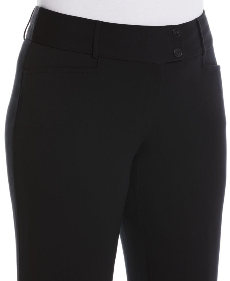 Petite Curvy Fit Boot Cut Pants