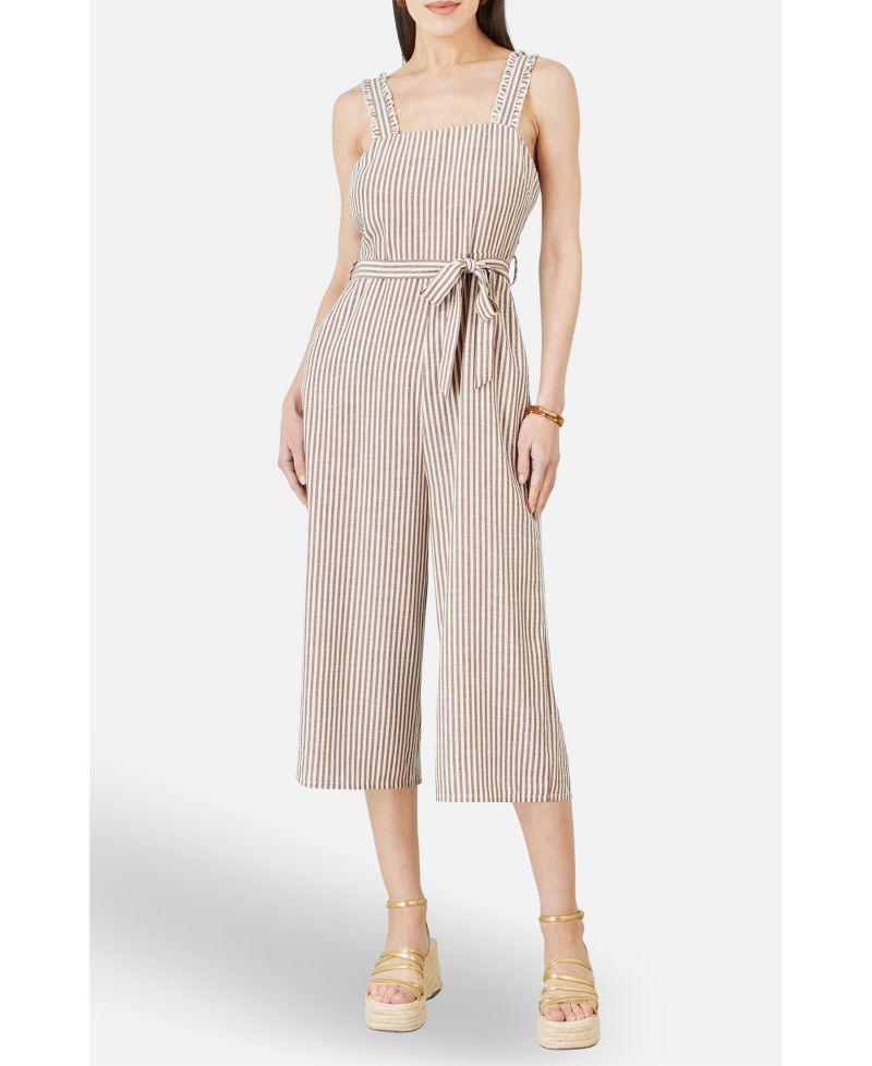 Women's Stripe Strappy Jumpsuit