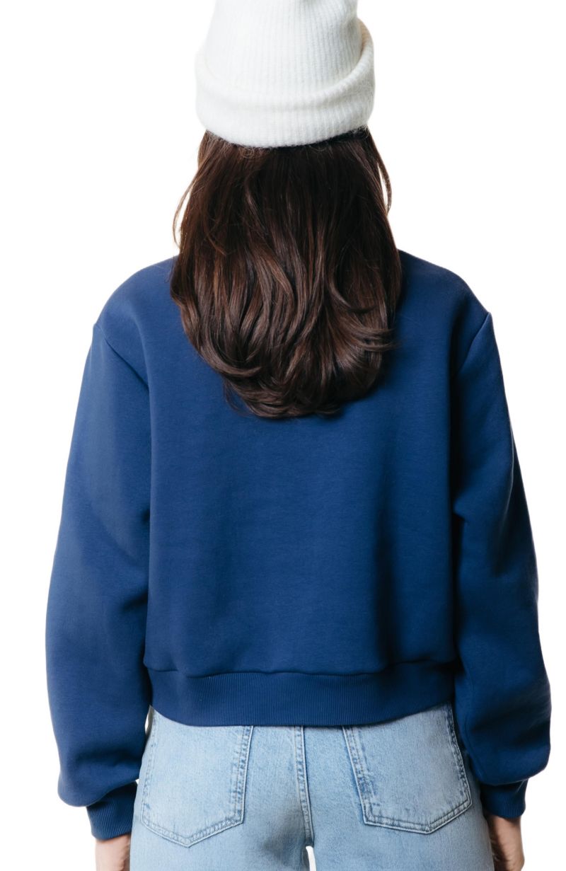Women's Uni Logo Wave Relaxed Zip Sweat