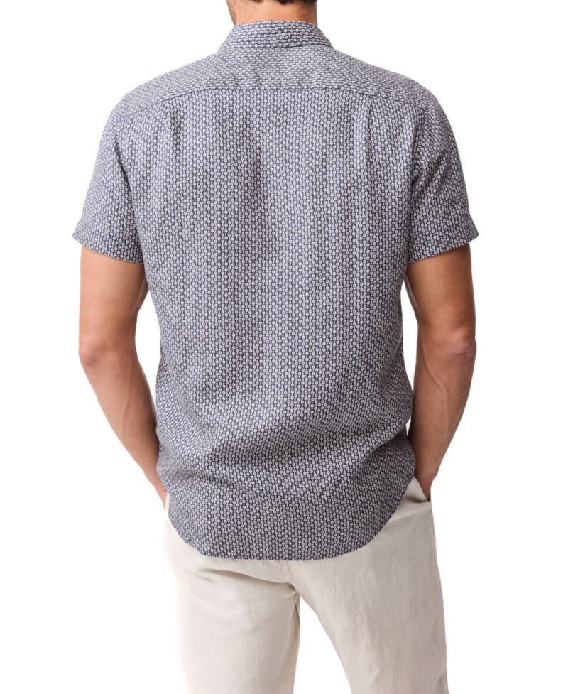 Men's Short-Sleeve Featherson Linen Shirt