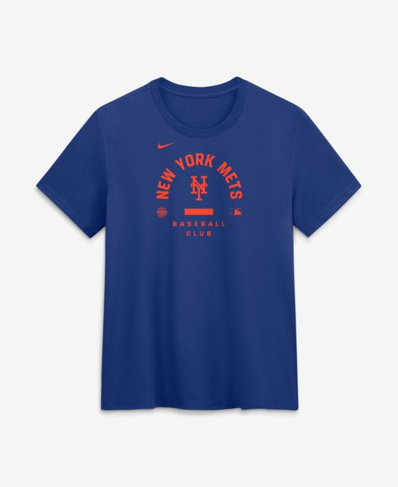 Women's Royal New York Mets Authentic Collection Early Work Tri-Blend Dri-FIT T-Shirt