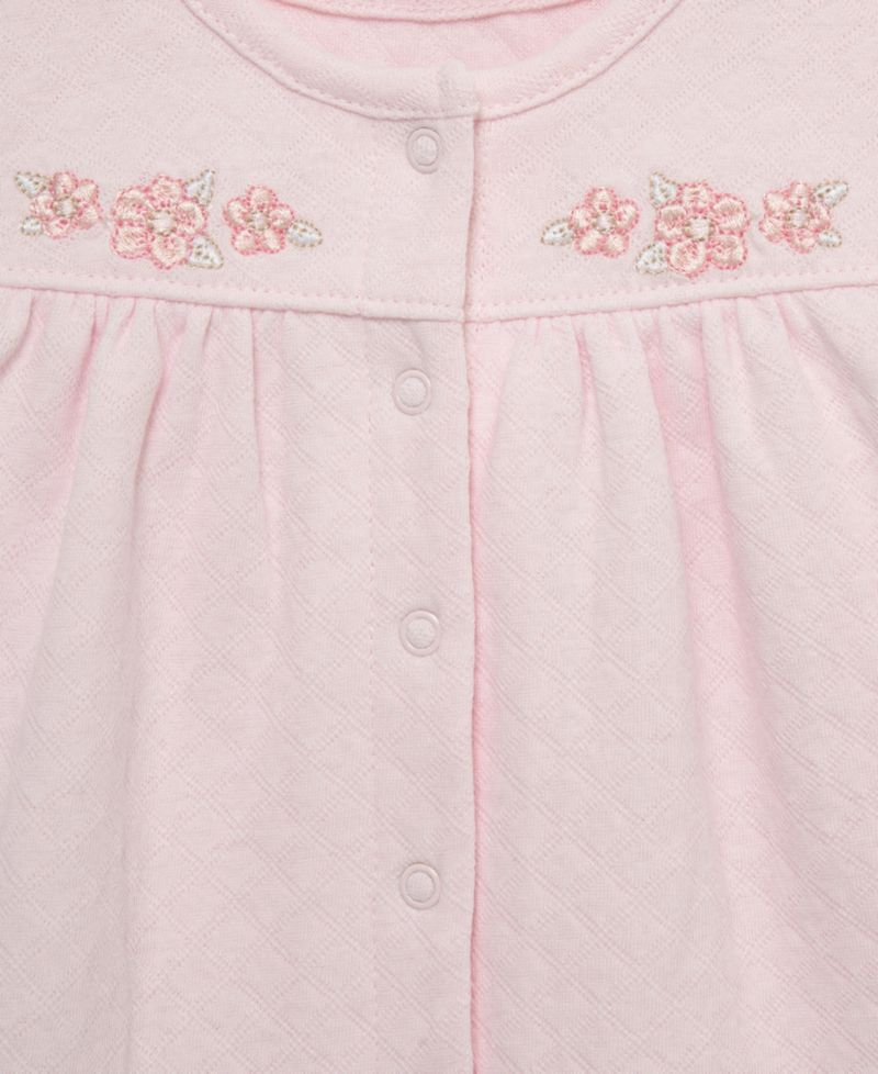 Baby Girls' Cotton Long-Sleeve Cardigan, Pants and Hat, 3-Piece Set