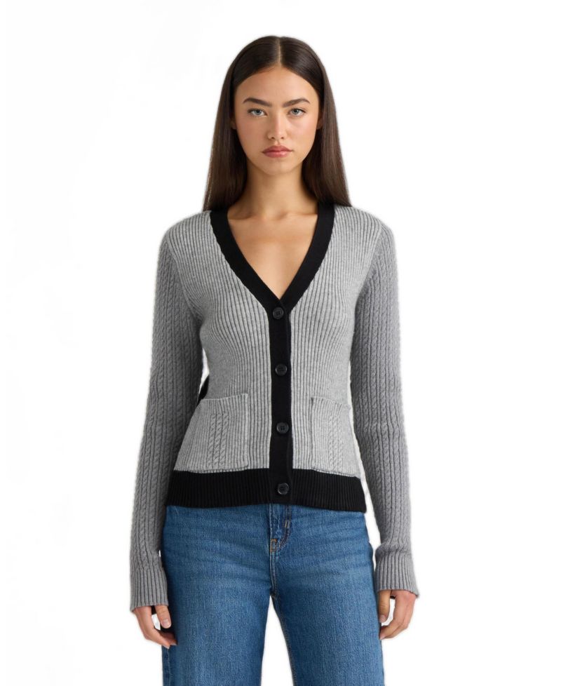 Women's Block Cable Cardigan