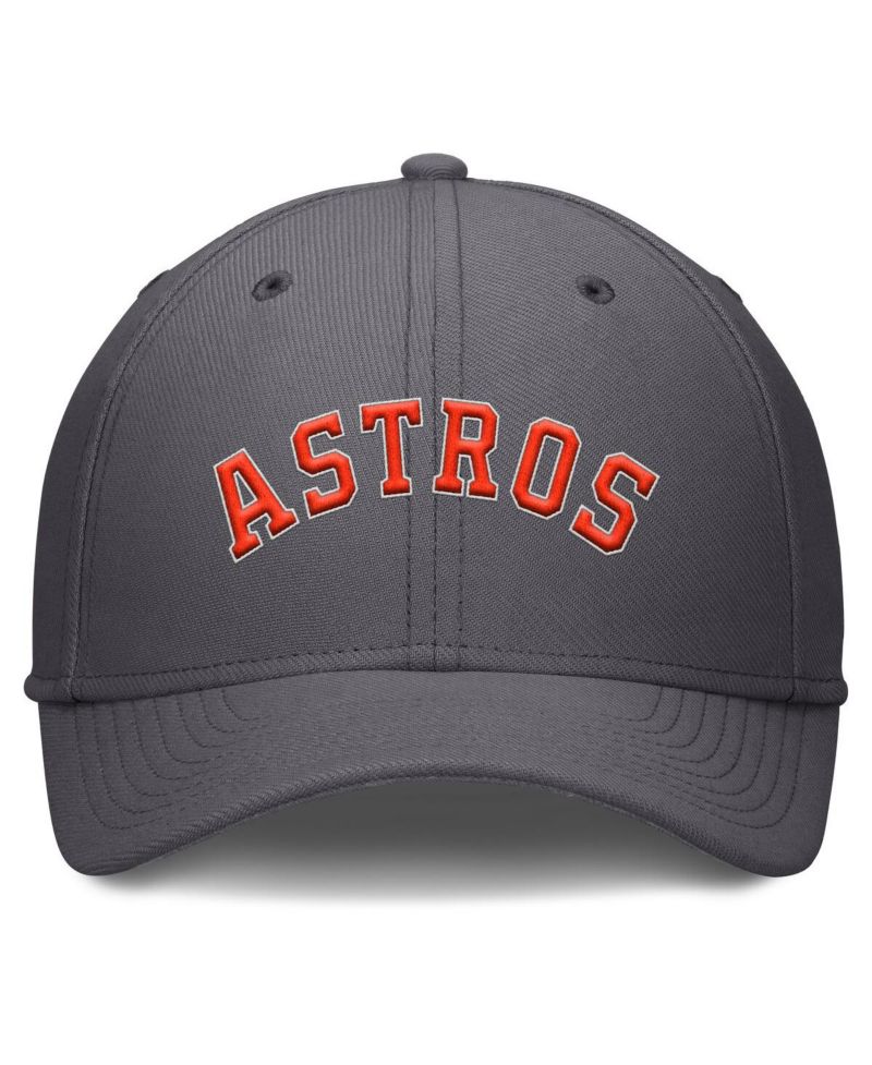 Men's Charcoal Houston Astros Swoosh Performance Flex Hat