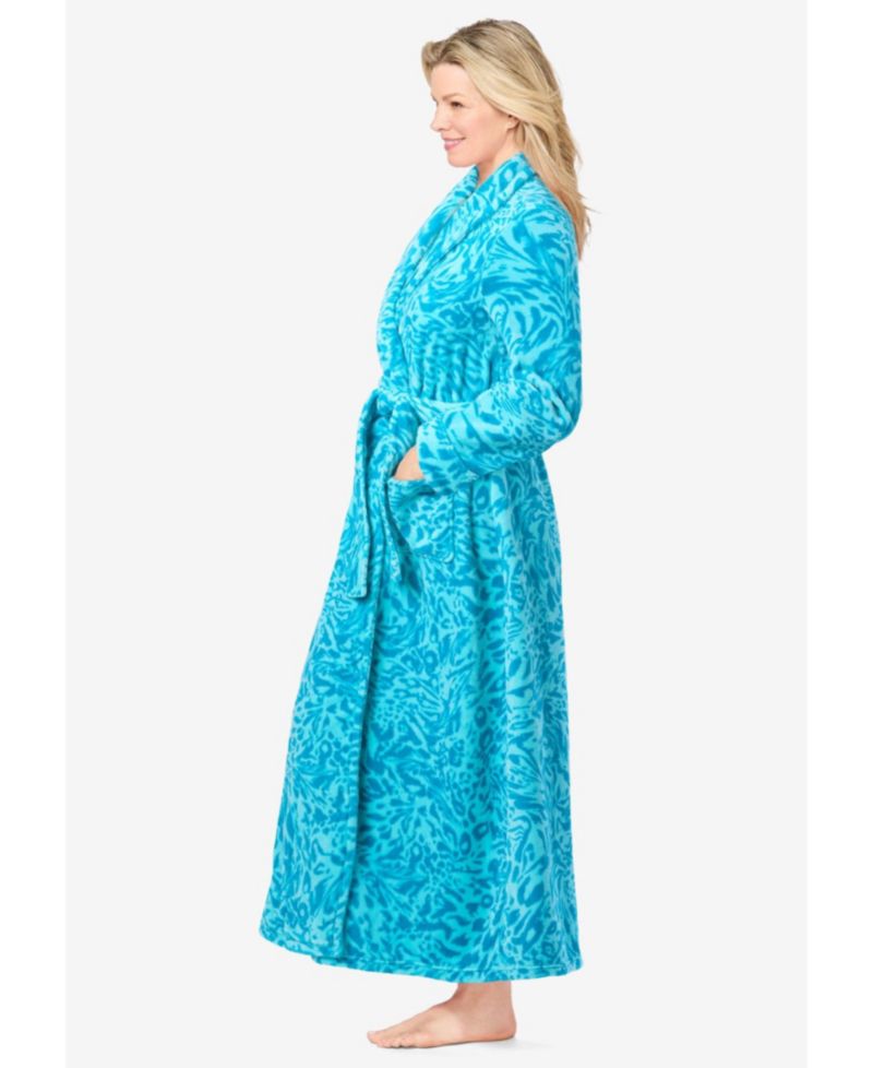 Women's Dreams and Co. Plush Wrap Robe